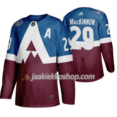 Miehille NHL Colorado Avalanche Pelipaita Nathan MacKinnon 29 Adidas 2020 Stadium Series Authentic